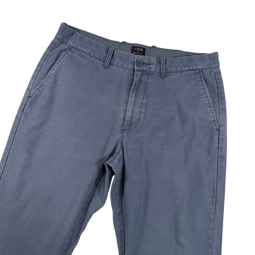 J.Crew Men’s 31x32 The Sutton Chino Pants 100% Cotton Blue Casual Preppy Coastal